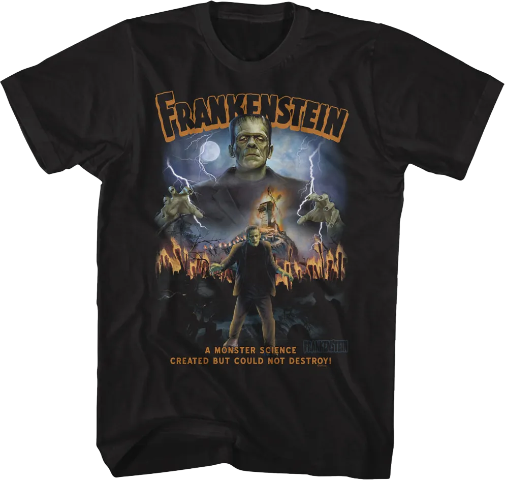 A Monster Science Created Frankenstein T-Shirt