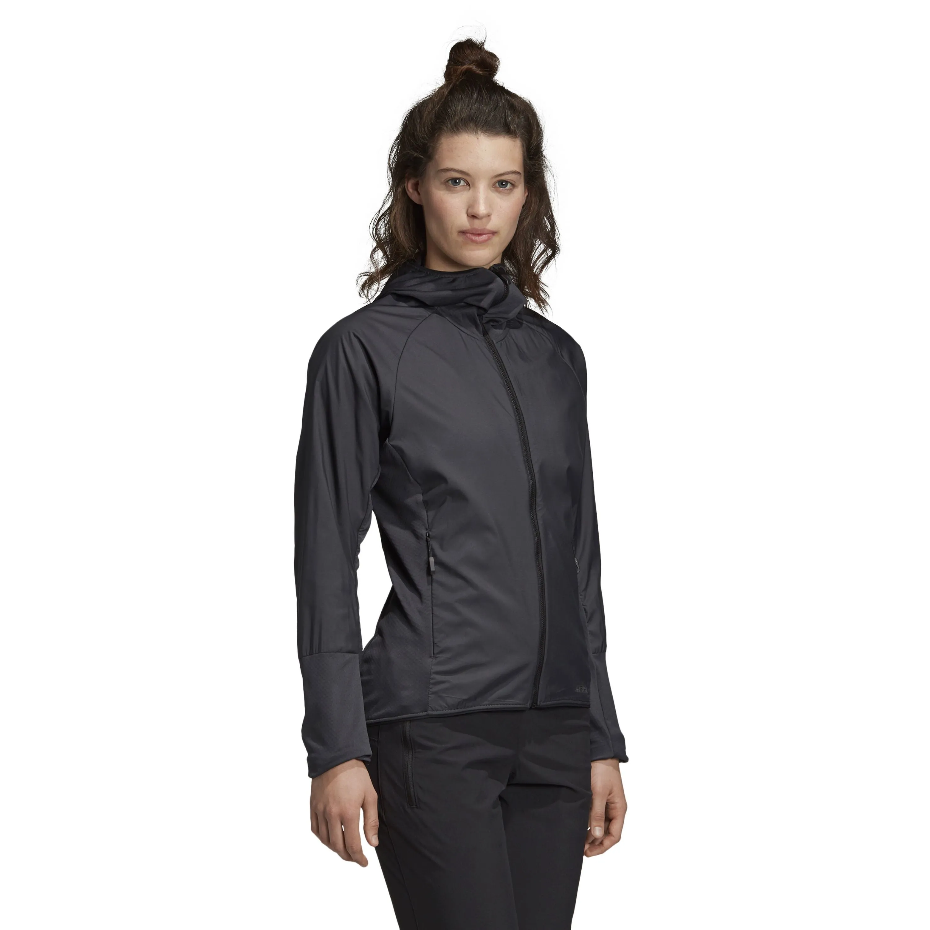 adidas Women's Skyclimb Fleece Jacket Carbon S