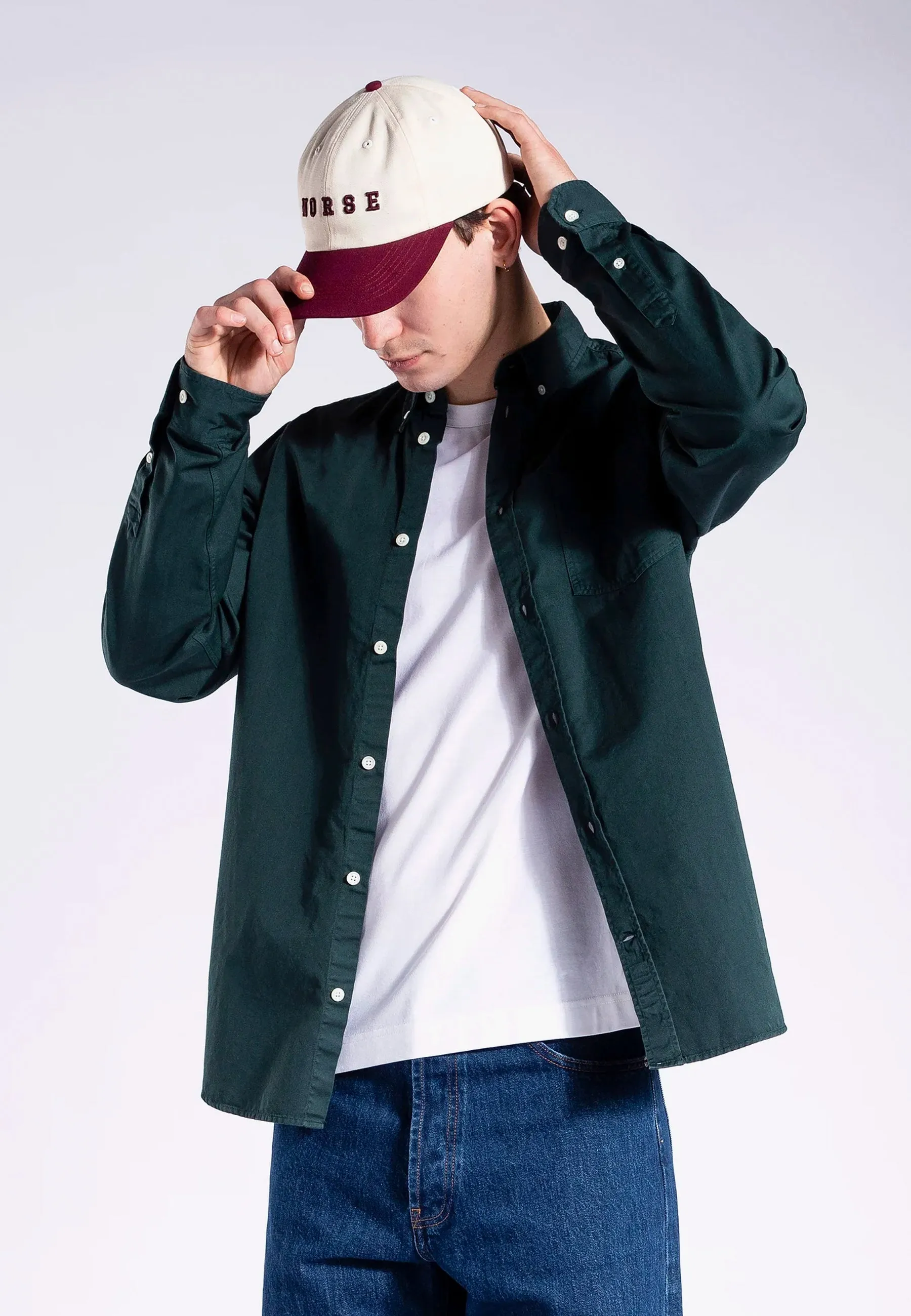 Anton Light Twill Shirt - Varsity Green