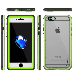 Apple iPhone 7 Waterproof Case, PUNKcase CRYSTAL Light Green  W/ Attached Screen Protector  | Warranty