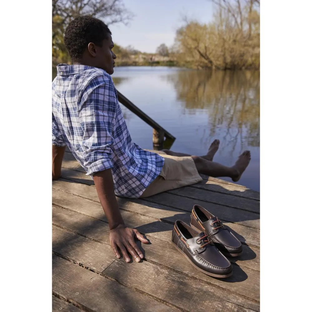 Barbour Capstan Mens Deck Shoe - Dark Brown