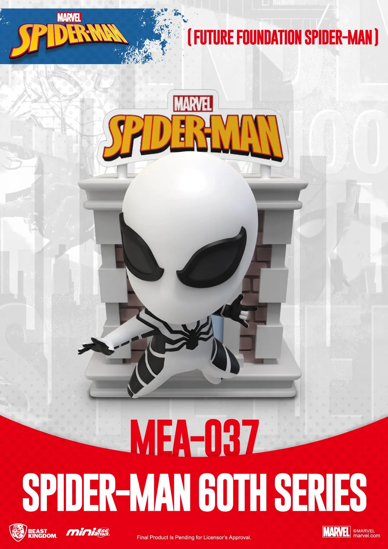 Beast Kingdom MEA-037 Marvel Spider-Man 60th Anniversary Series Bright Box Set Mini Egg Attack Figure