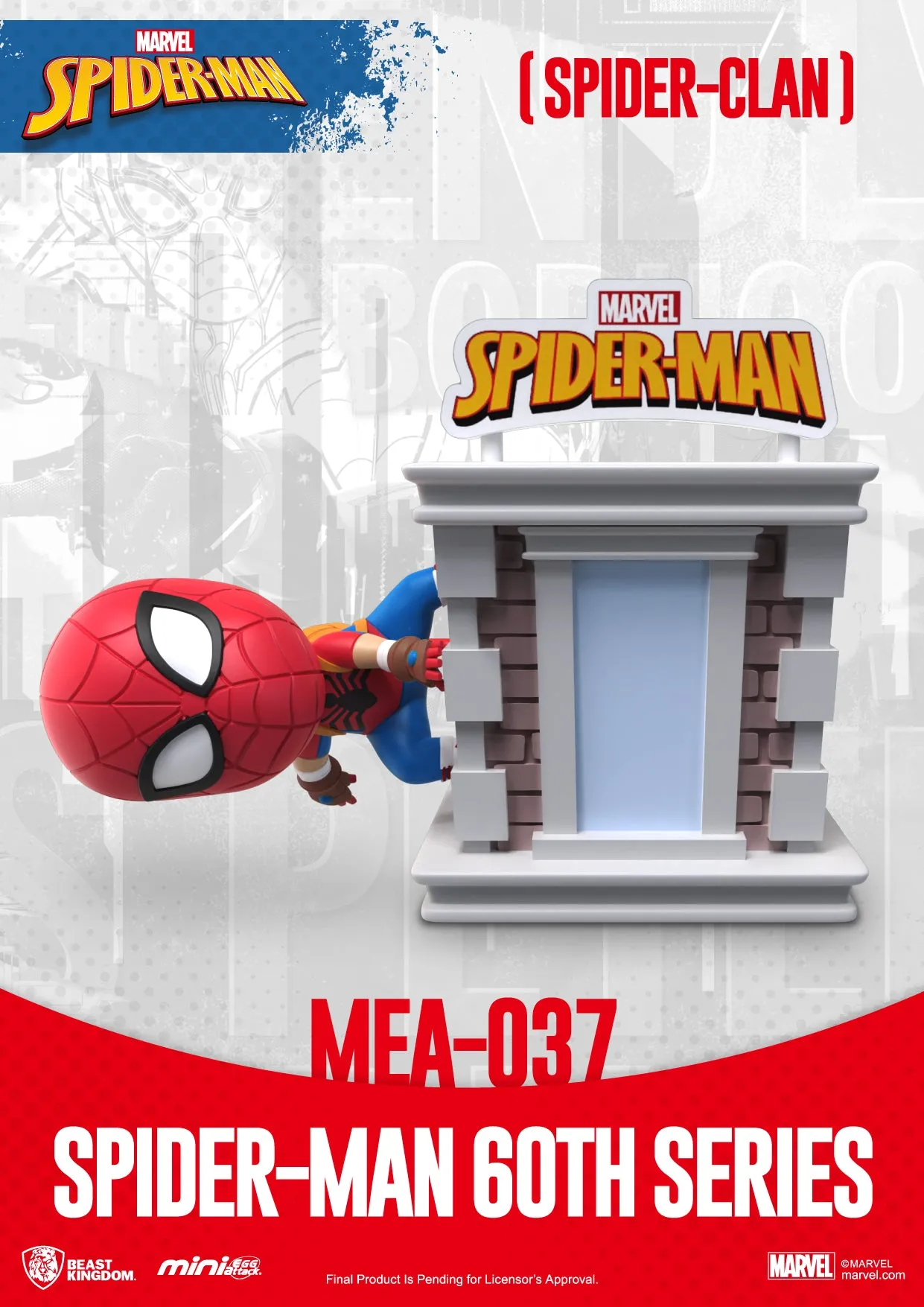 Beast Kingdom MEA-037 Marvel Spider-Man 60th Anniversary Series Bright Box Set Mini Egg Attack Figure