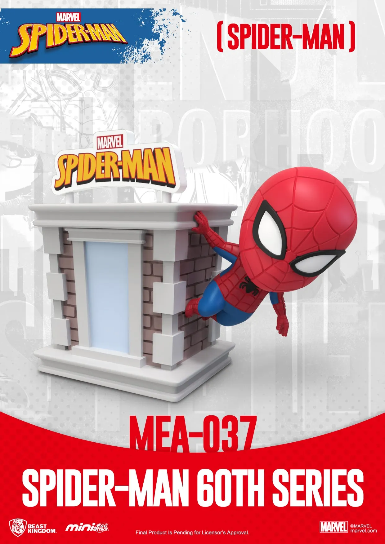 Beast Kingdom MEA-037 Marvel Spider-Man 60th Anniversary Series Bright Box Set Mini Egg Attack Figure