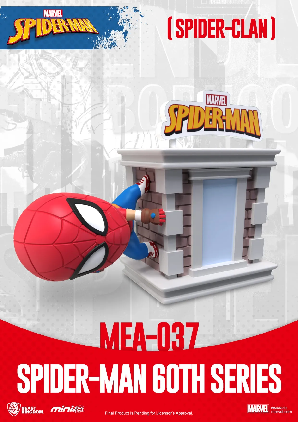 Beast Kingdom MEA-037 Marvel Spider-Man 60th Anniversary Series Bright Box Set Mini Egg Attack Figure