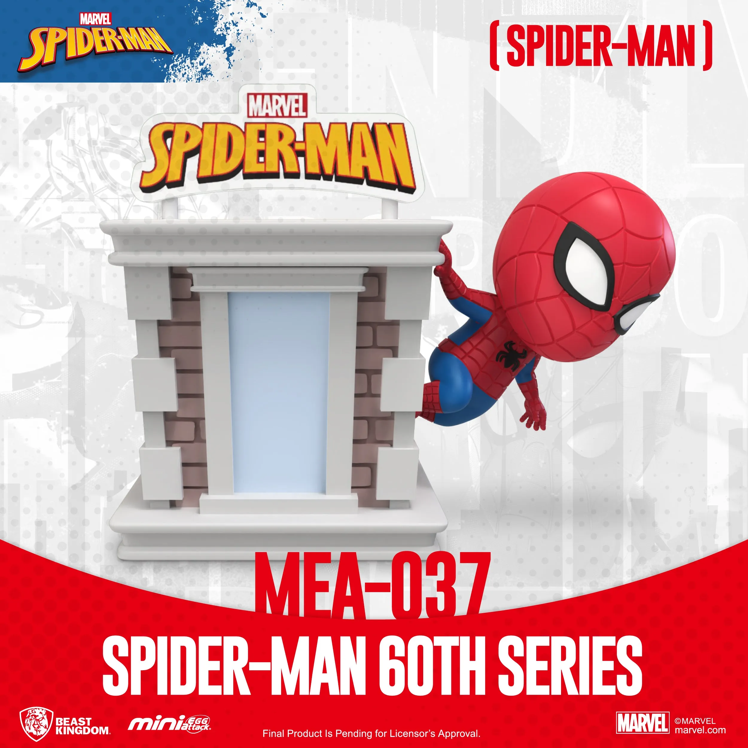 Beast Kingdom MEA-037 Marvel Spider-Man 60th Anniversary Series Bright Box Set Mini Egg Attack Figure