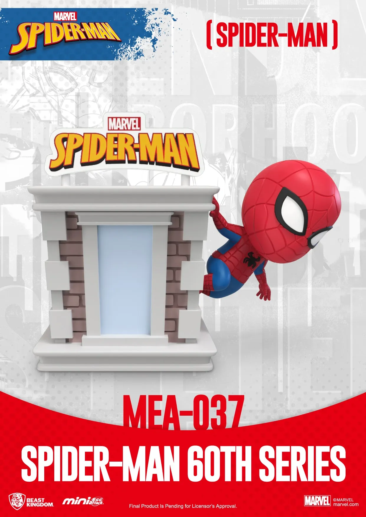 Beast Kingdom MEA-037 Marvel Spider-Man 60th Anniversary Series Bright Box Set Mini Egg Attack Figure