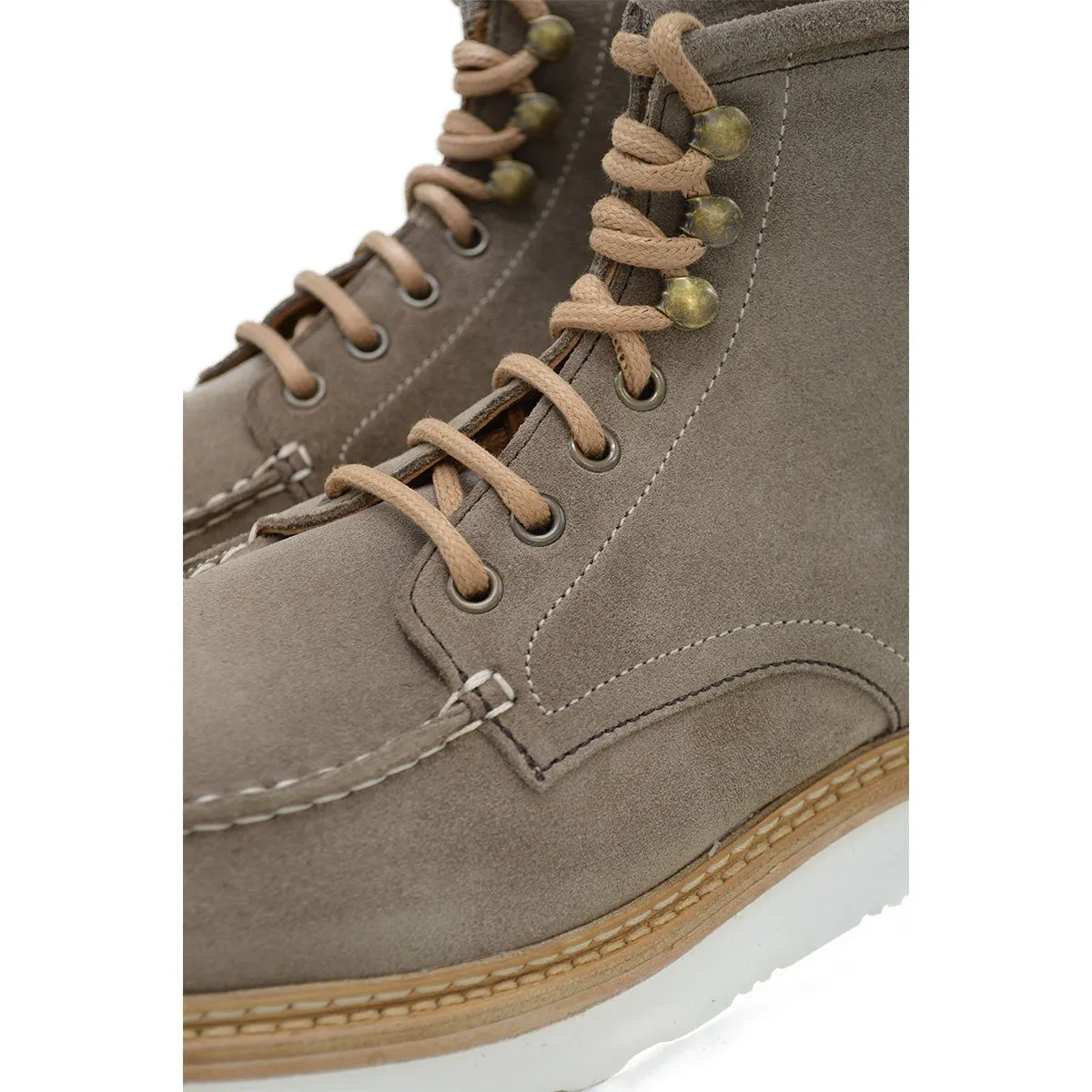 Berwick 1707 Apron Boot(538) - Grey / Tan Repello Suede