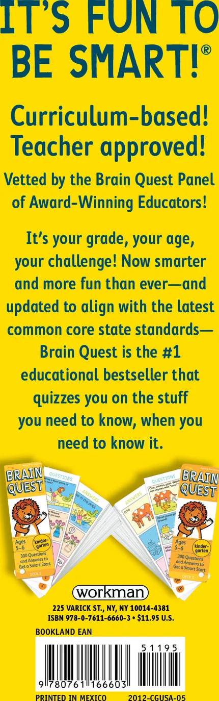 Brain Quest Kindergarten Q&A Cards