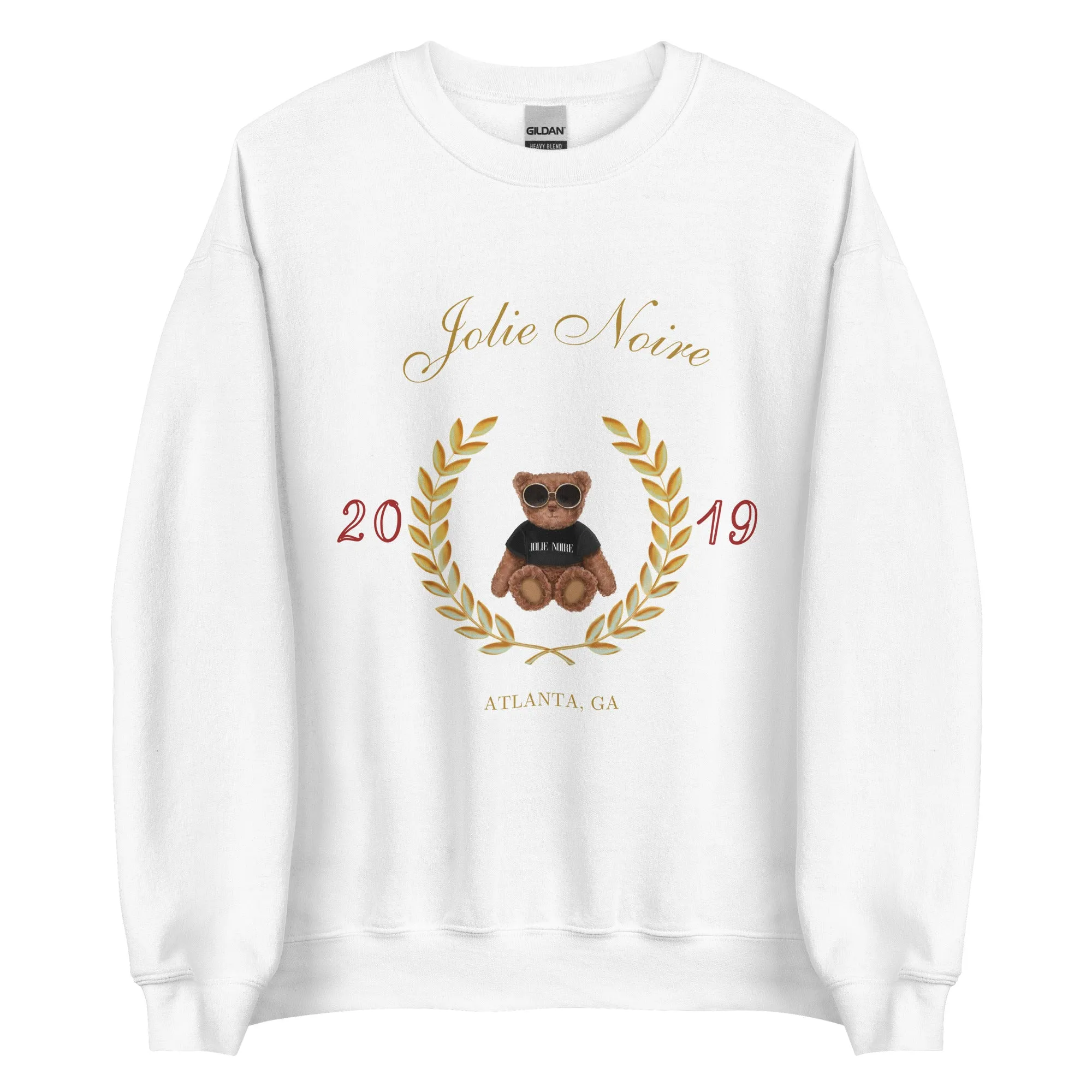 Classic 90s Bear Sweatshirt- White