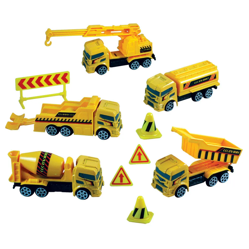 Construction Vehicles Backpack Playset