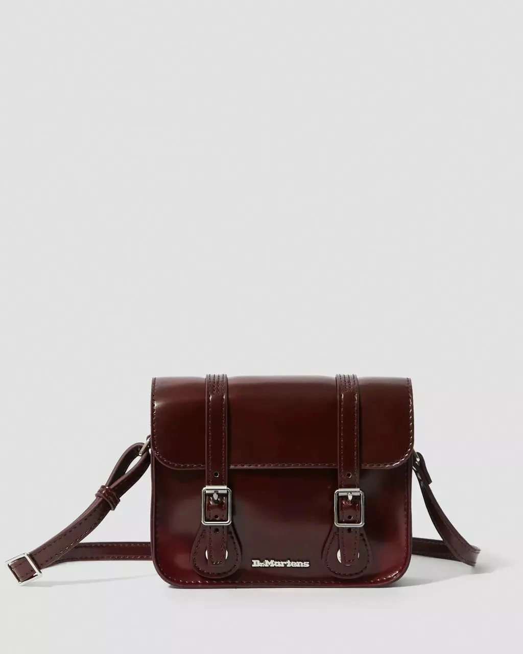 Dr Martens 7 Inch Leather Satchel - Cherry Red Oxford Brush