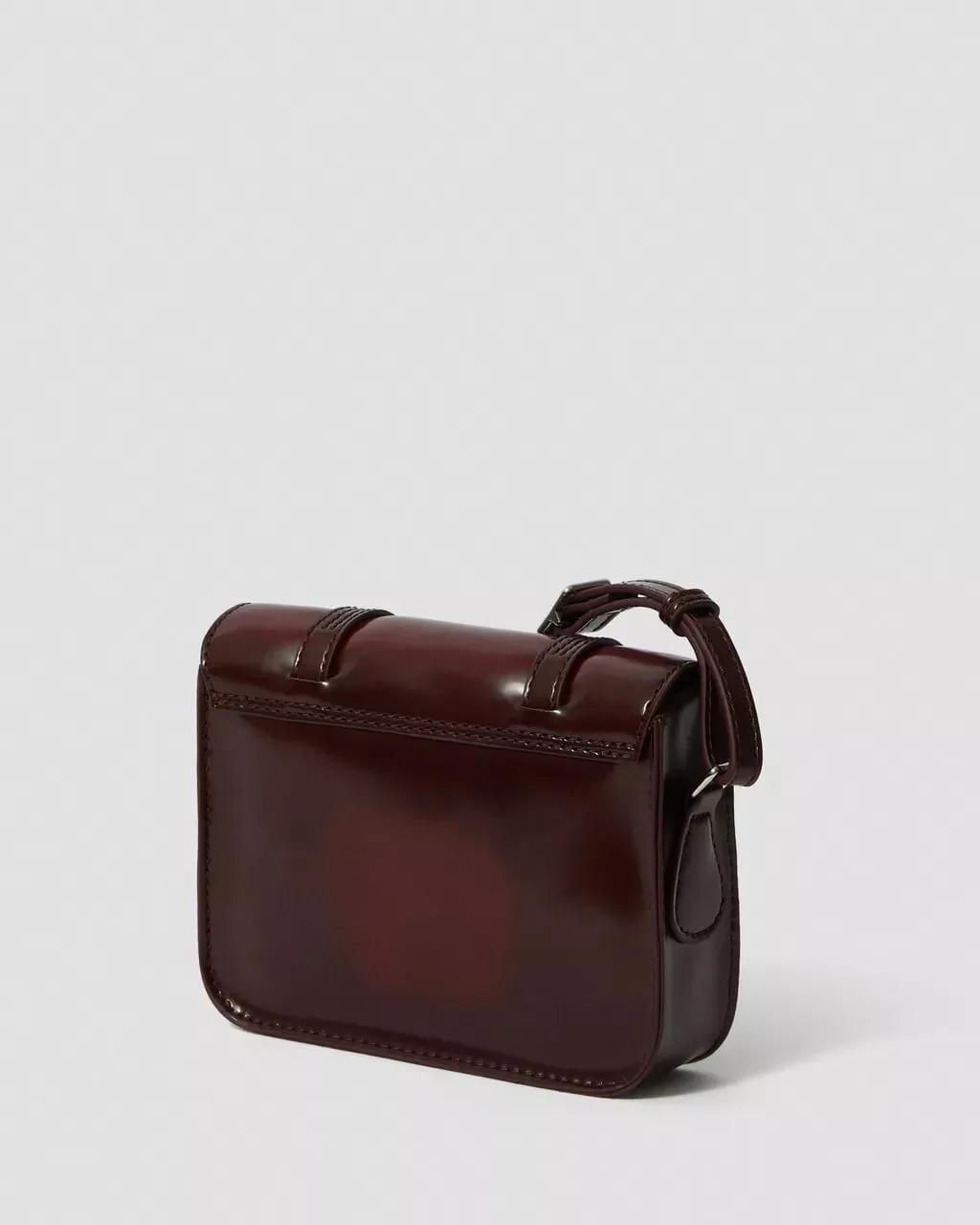 Dr Martens 7 Inch Leather Satchel - Cherry Red Oxford Brush