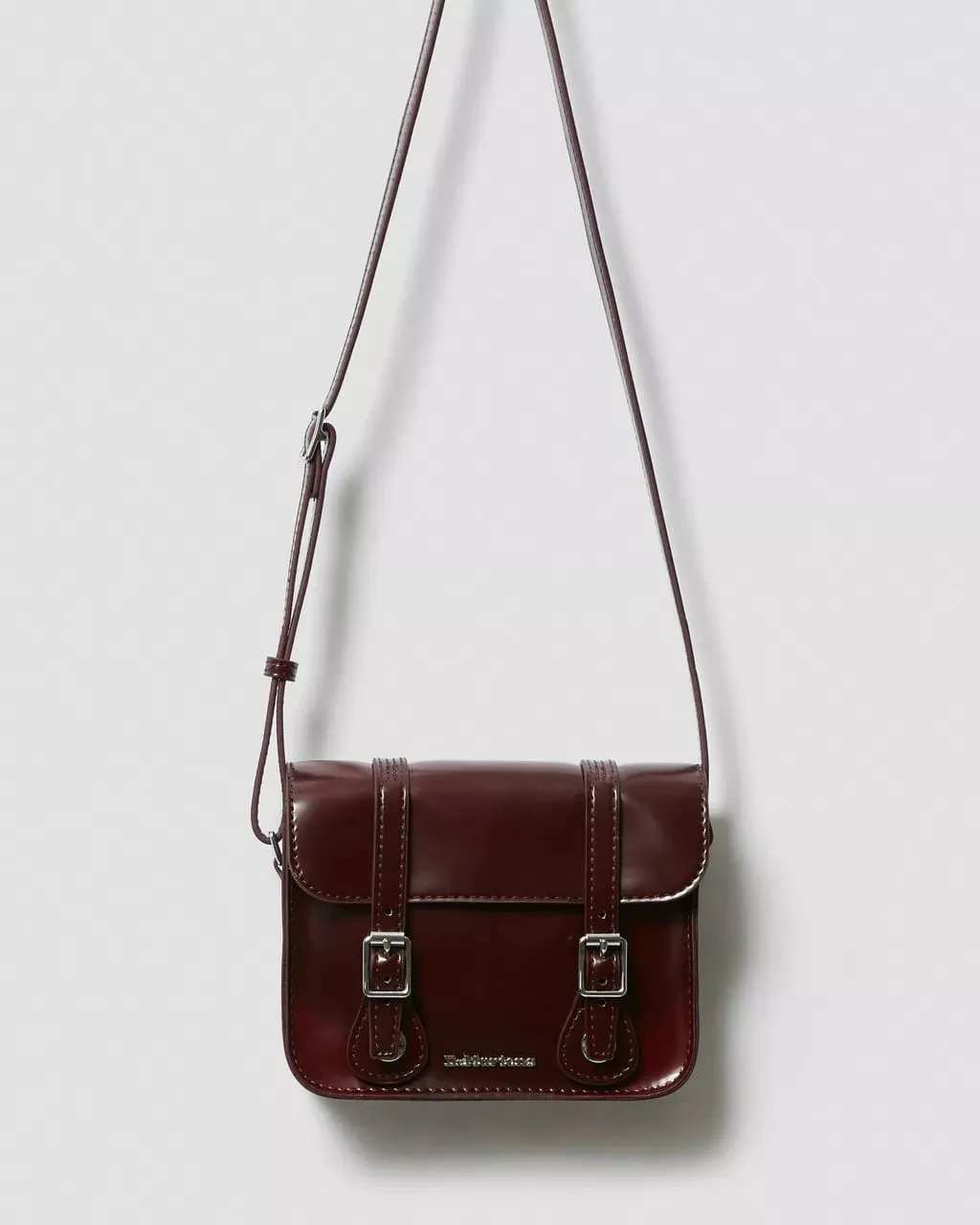 Dr Martens 7 Inch Leather Satchel - Cherry Red Oxford Brush