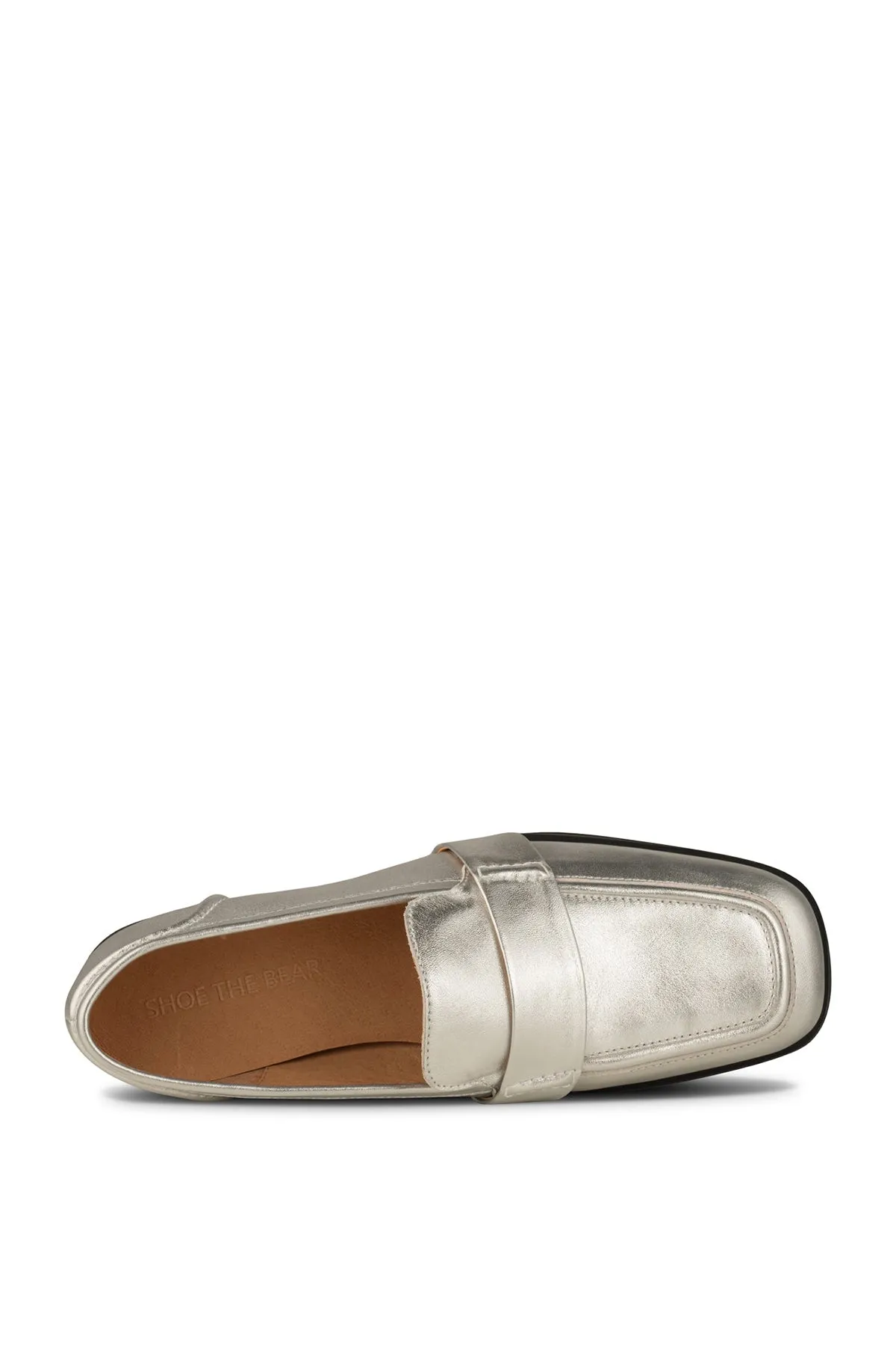 Erika Saddle Loafer Silver Metallic