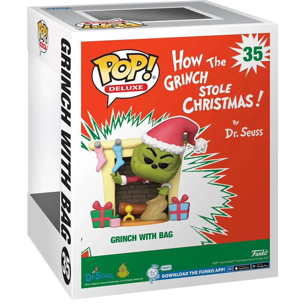 How the Grinch Stole Christmas Grinch with Bag Deluxe Funko Pop! Vinyl Figure #35