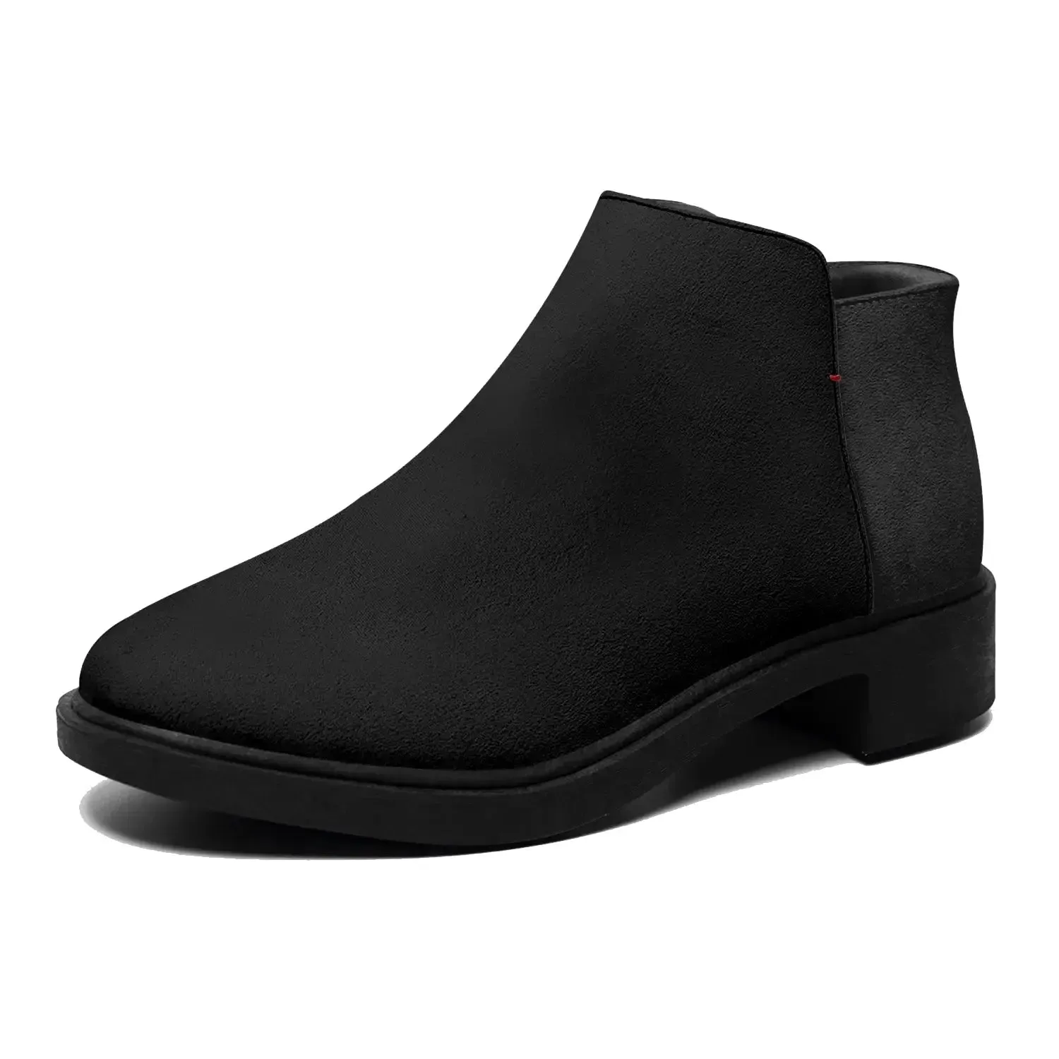 Men Classic Black Zipper Boots