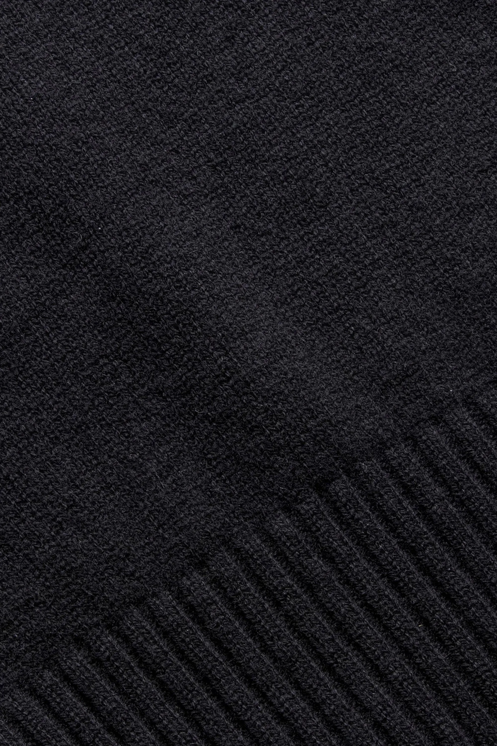 Merino Wool Knit Balaclava - Black