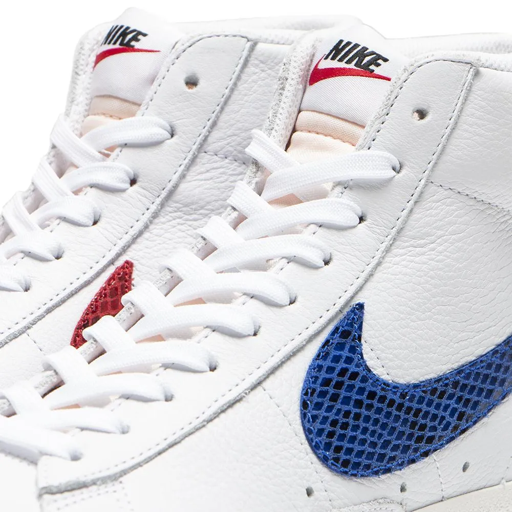 Nike Blazer Mid '77 Vintage Snakeskin Racer Blue / University Red