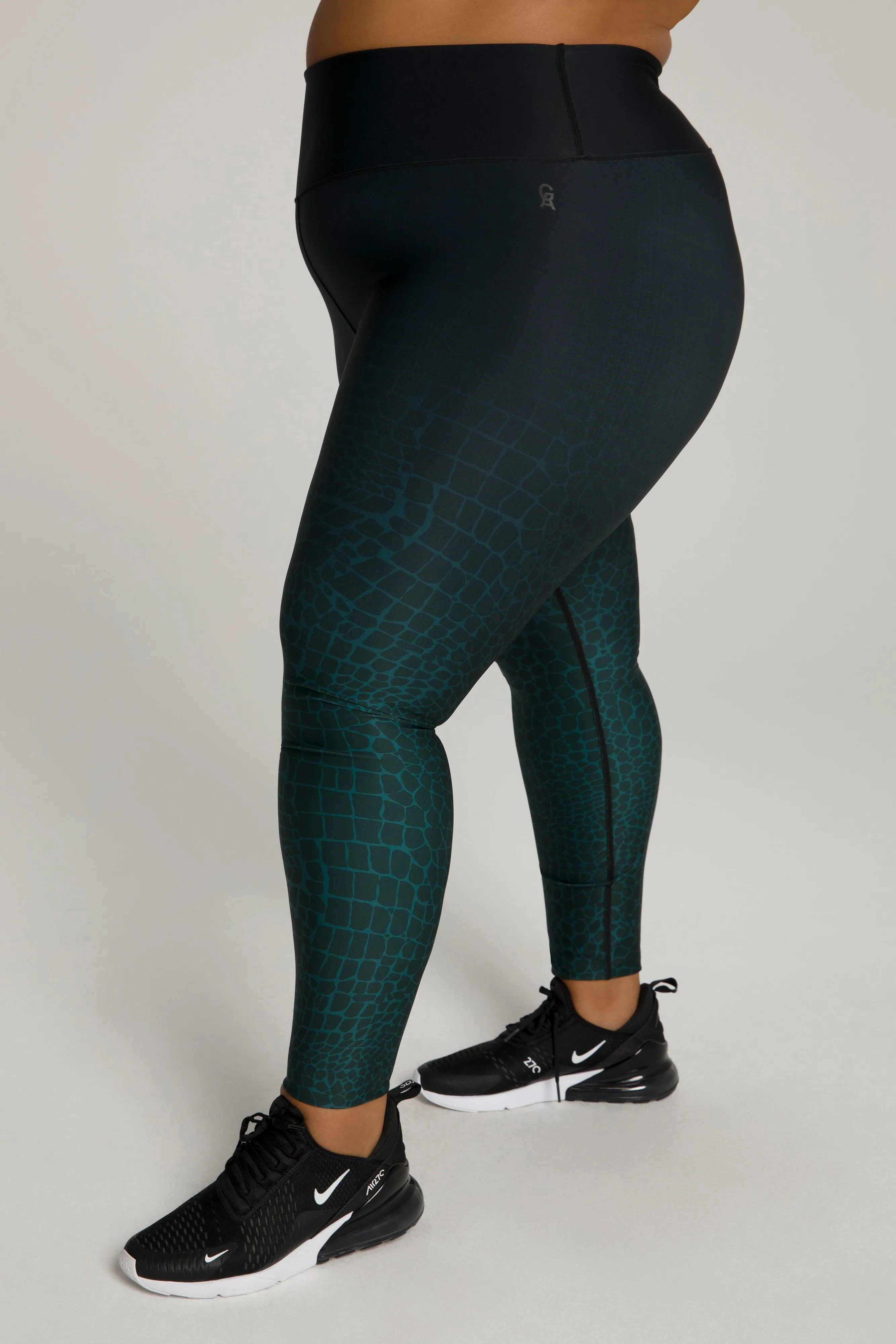 OMBRE PRINT LEGGING | EMERALD CROC002