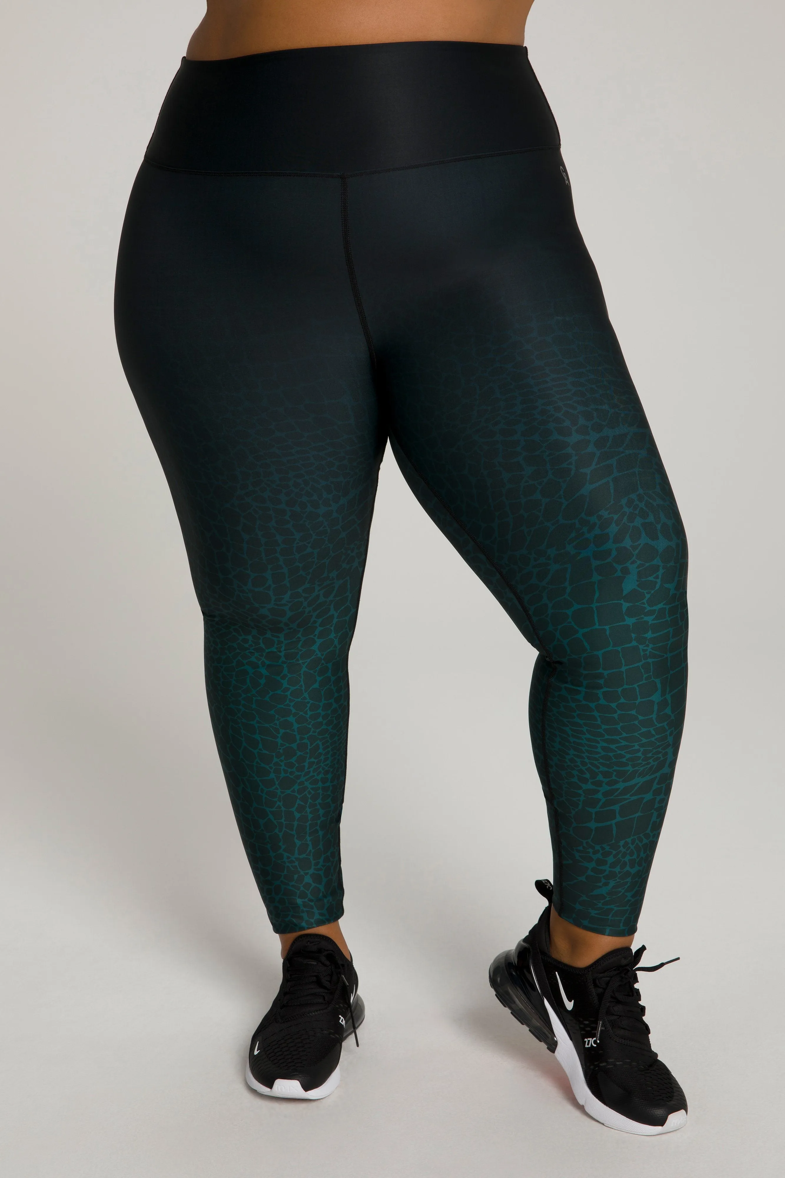 OMBRE PRINT LEGGING | EMERALD CROC002