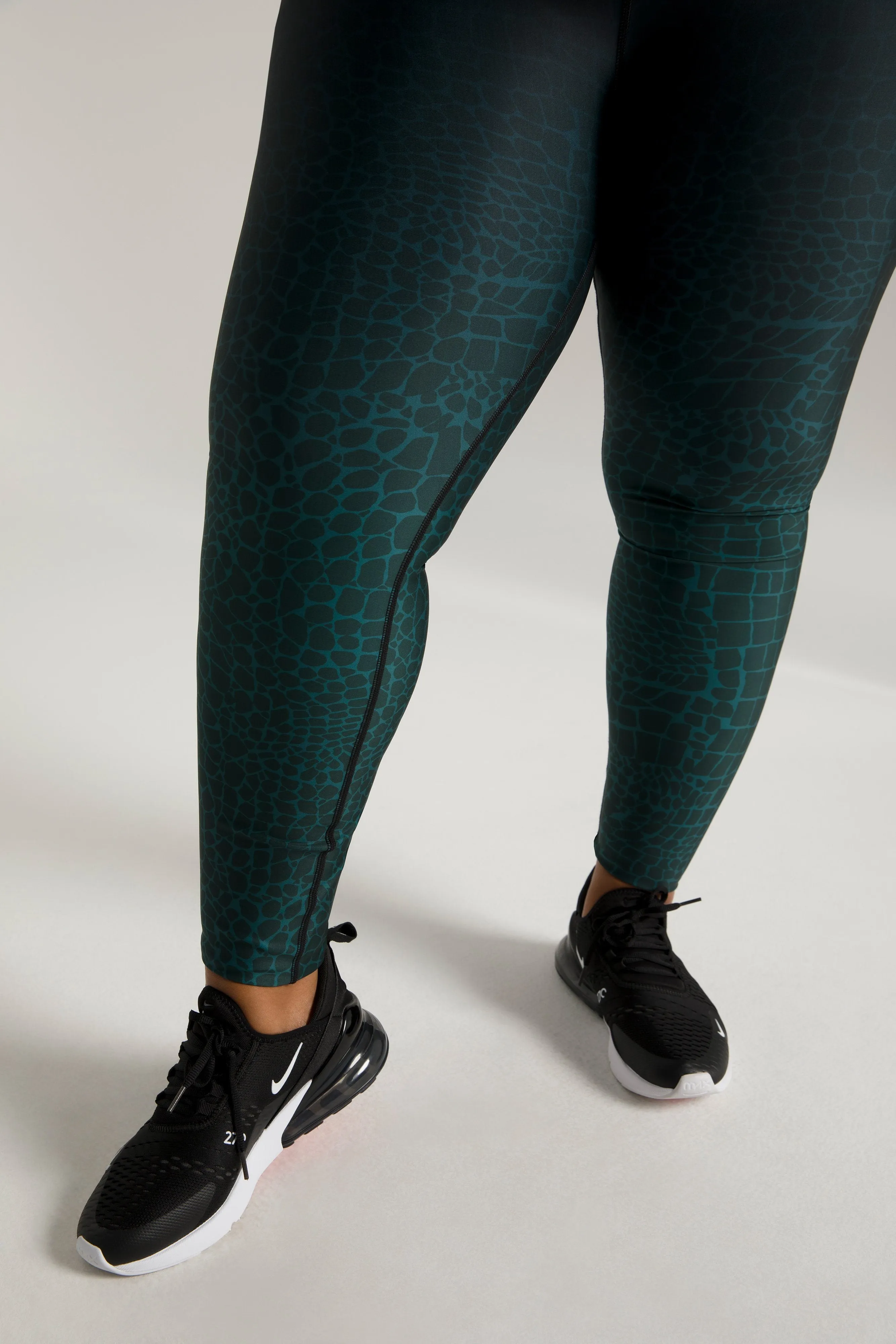 OMBRE PRINT LEGGING | EMERALD CROC002