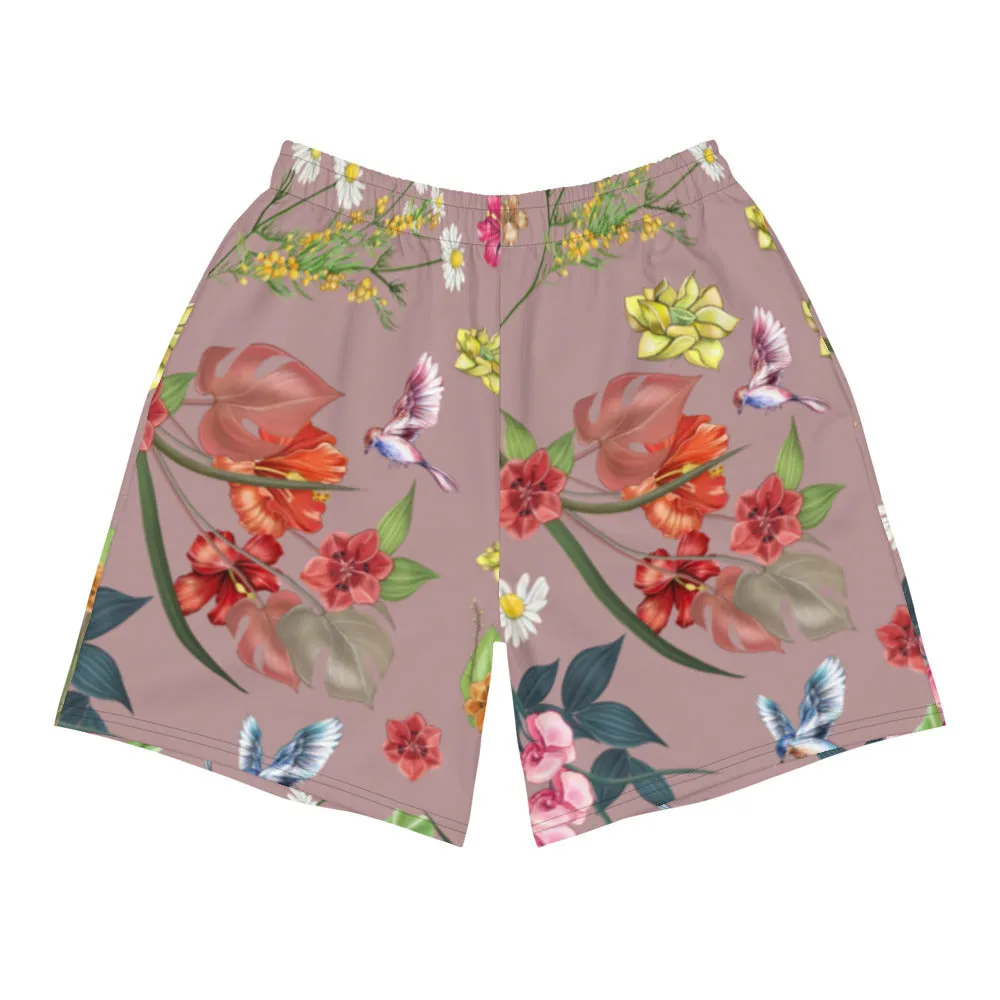 Premium Floral Unisex Shorts- Pink