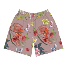 Premium Floral Unisex Shorts- Pink