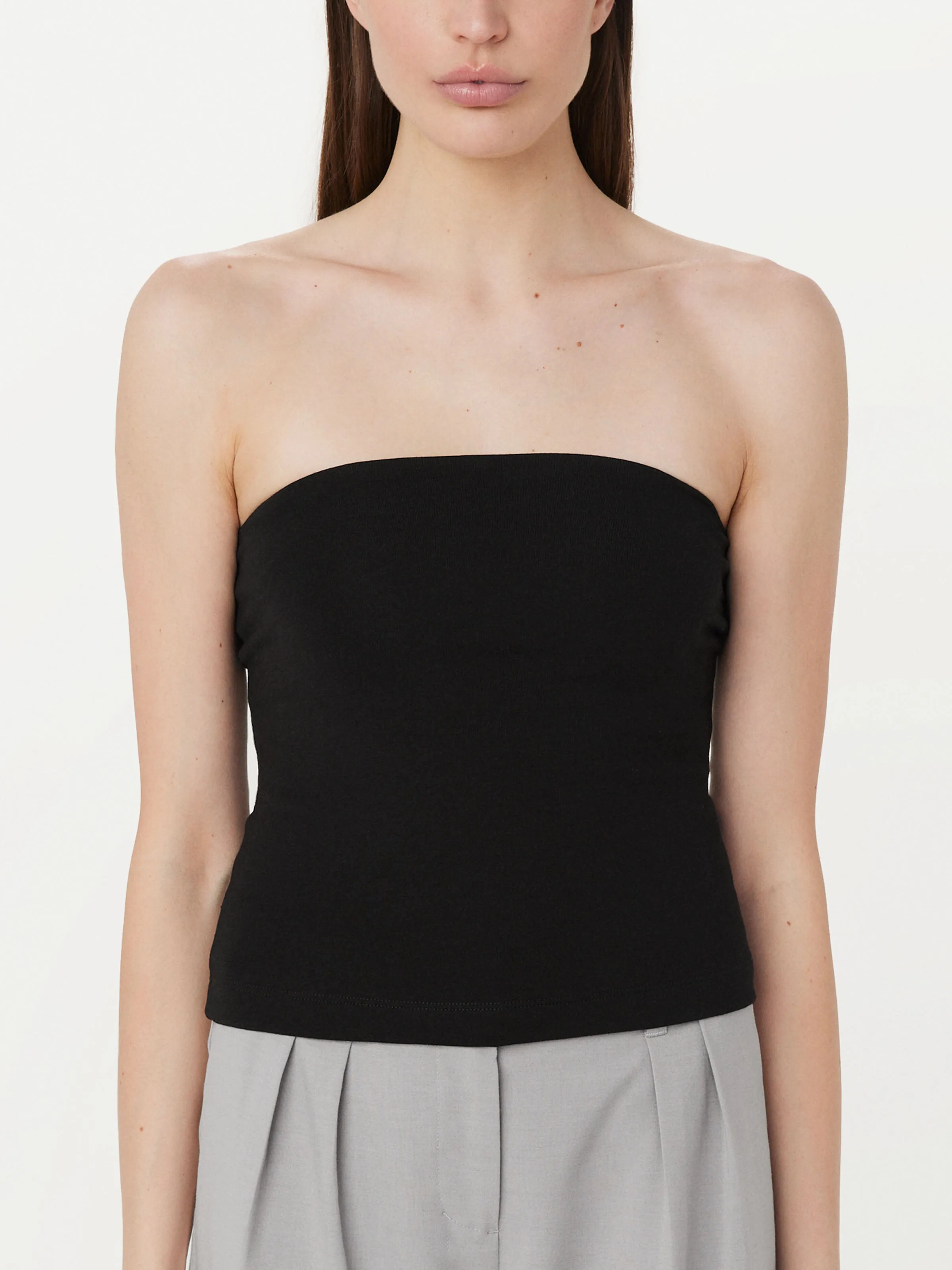 The Fitted Tube Top in Black