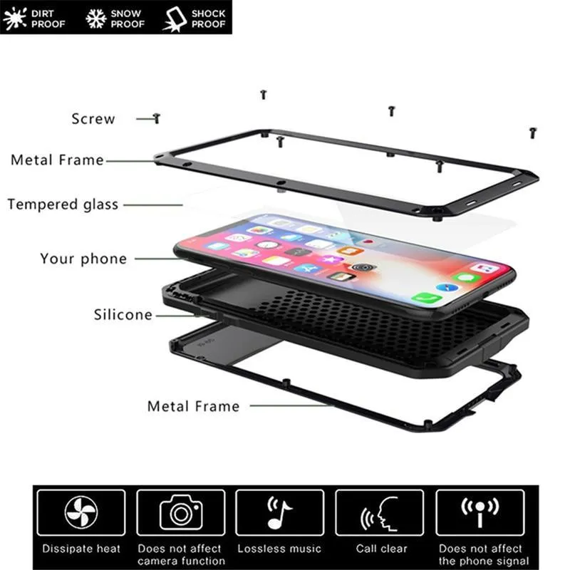 Titan Heavy Duty Metal iPhone Case For 6, 7 & 8 Series