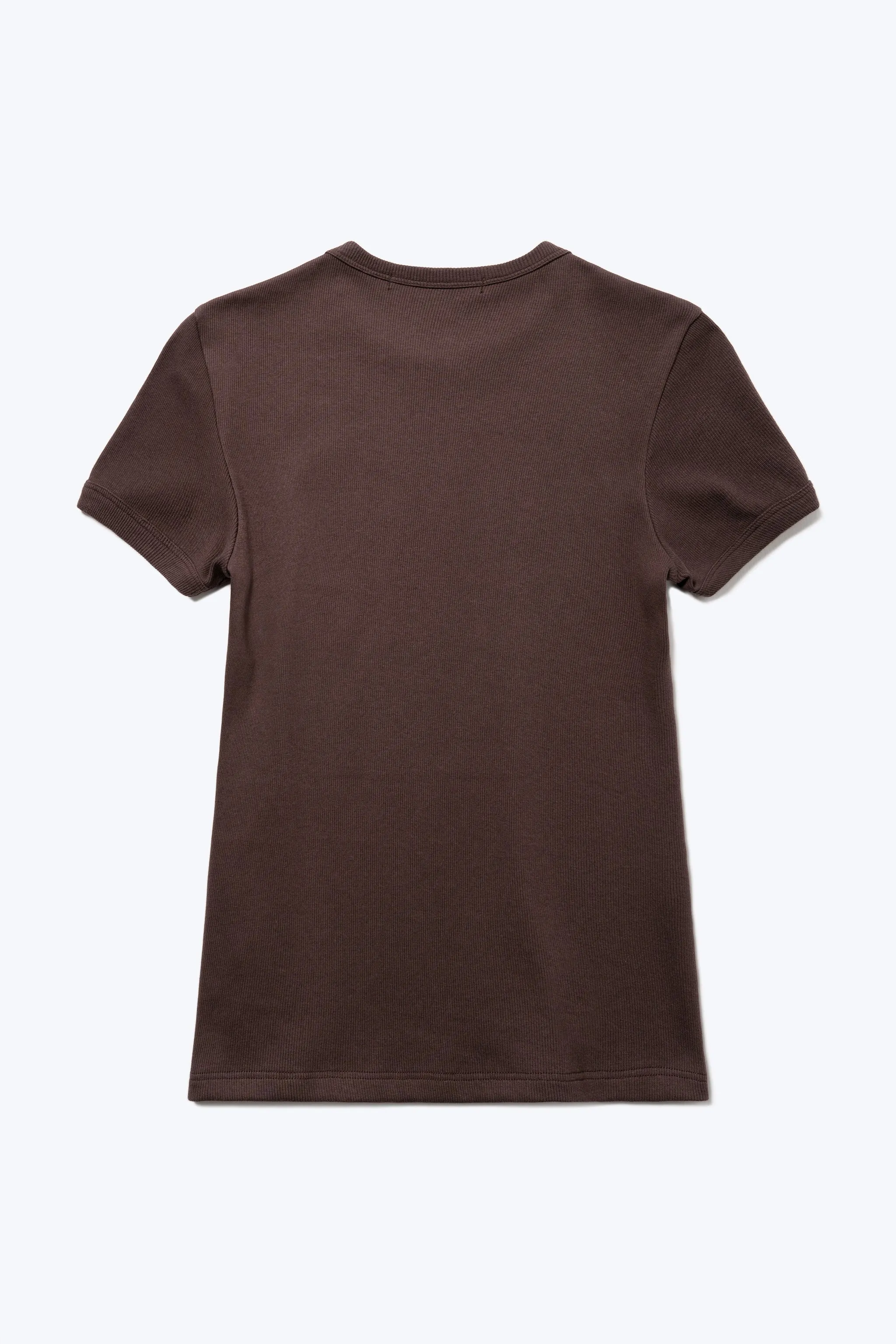 Veil Rib Tee Chocolate