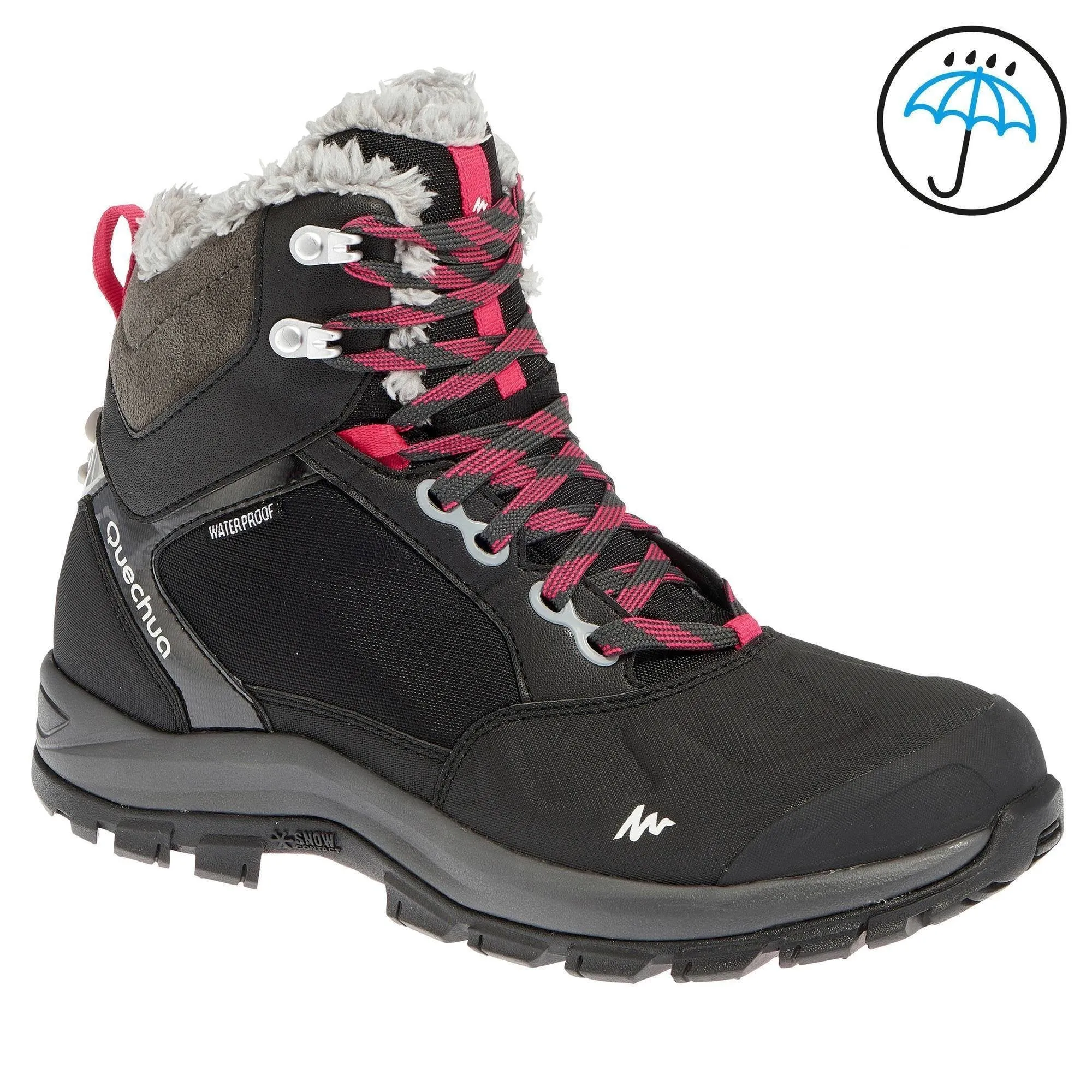 Women's Hiking Boots Waterproof Warm Forclaz 500