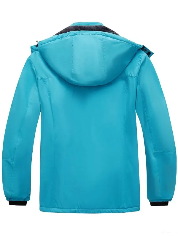 Women's Plus Size Windproof Snow Mountain Warm Hooded Coat Atna Plus