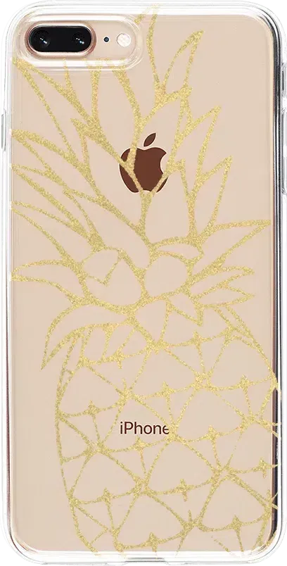 You're a Fine-Apple | Gold Pineapple Clear Case