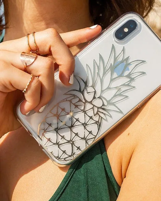 You're a Fine-Apple | Gold Pineapple Clear Case